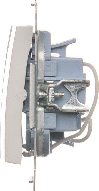 Ndërprerës elektrik Kontakt-Simon Triple, i hirtë