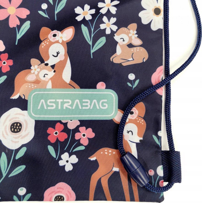 Çantë sportive ASTRABAG Elencheta AD1, 40 × 33 cm, për vajza, shumëngjyrëshe