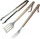 Set aksesorësh Barbecook 223.0310.055, 3 pjesë, çelik inox, doreza druri