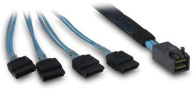 Backplane Inter-Tech BP-4708-NVMe, 4U, 8 слотови NVMe SAS SATA, црна
