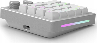 Numpad mekanik Glorious GMMK Numpad White Ice, pa kabllo, RGB, i bardhë