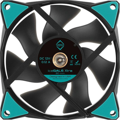 Ftohës Iceberg IceGALE Xtra, 80 mm, i zi