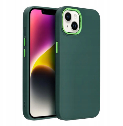 Mbulesë telefoni OEM për iPhone 17 Air, FRAME Case, jeshile