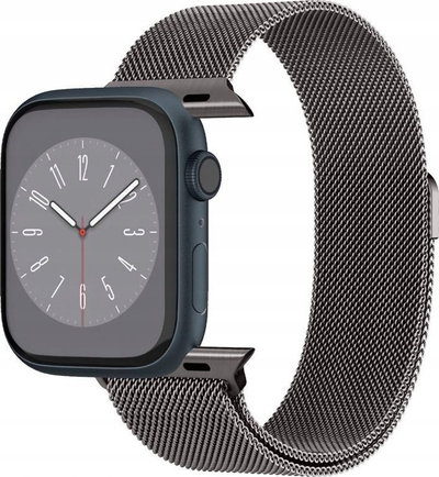 Byzylyk për Apple Watch Spigen Metal Fit, çelik inox, për 49mm 45mm 44mm 42mm, gri grafit