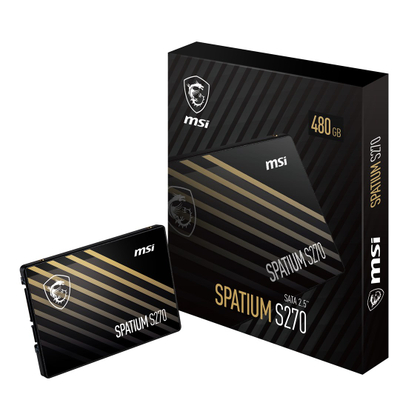 SSD i brendshëm MSI SPATIUM S270, 480GB, SATA 2.5\", e zezë