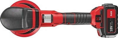 Makine polirimi Flex XFE 15 150 18.0-EC, 18V, 2x 5.0Ah, e kuqe me të zezë