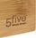 Organizues sirtari 5Five Simply Smart, me 3 ndarje, bambus, 38x8cm, ngjyrë druri