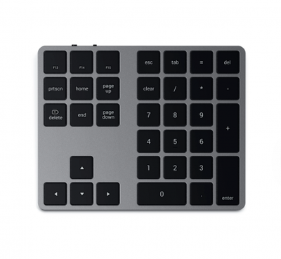 Shtesë numerike për tastierë Satechi Aluminum Bluetooth, e hirtë