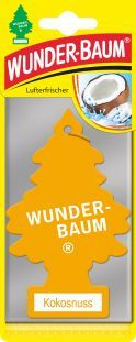 Aromatizues veture WunderBaum Scented Tree Coconut 23-007, erë kokosi, i shumëngjyrshëm