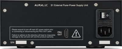 Furnizim me rrymë linear Auralic PSU S1, për serinë S1, i zi