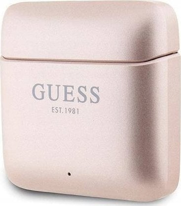 Kufje wireless Guess Headphones Printed Logo, TWS Bluetooth, me stacion karikimi, rozë