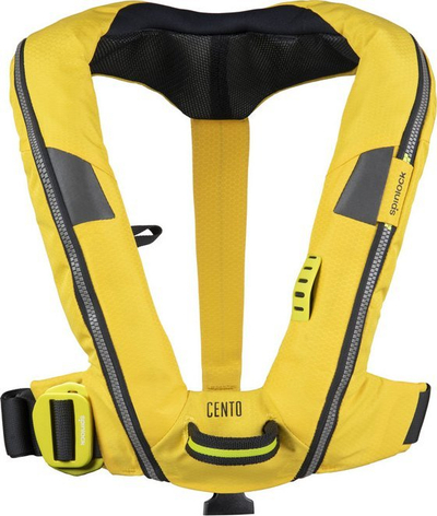 Jelek shpëtimi Spinlock Deckvest Cento Junior, me fryrje automatike, për kalamaj, i verdhë