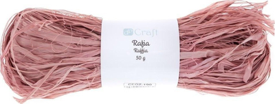 Rafia dekorative DpCraft muted pink, 50 g, rozë e butë