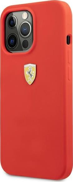 Kapak telefoni Ferrari Hardcase për iPhone 13 Pro Max, silikon, i kuq