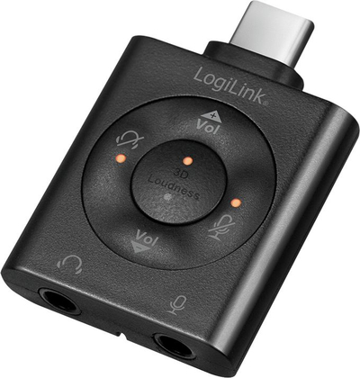 Adapter audio DAC LogiLink UA0365, USB Type C, 7.1CH surround, i zi