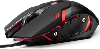 Maush gaming Snakebyte FCB Bayern, 2400 DPI, LED, i zi me të kuqe