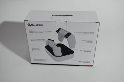 Stacion karikimi GameSir ZHP501 për PS5 DualSense, dy kontrollorë, USB-C, bardh e zi