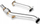 Tub shkarkimi downpipe BMW E60 E61 525D 530D M57N, diametër 63.5 mm, çelik inoks, argjendtë
