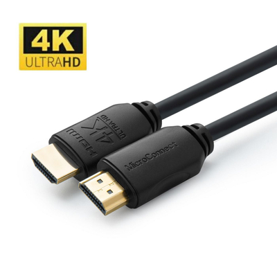 Kabllo HDMI Microconnect MC-HDM191915V2.0, 15 m, 4K, e zezë