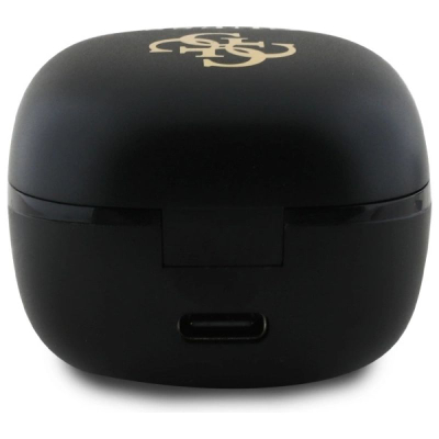 Kufje pa tela Guess TWS GUTWSJ144ESK, Bluetooth, me kuti karikimi, të zeza
