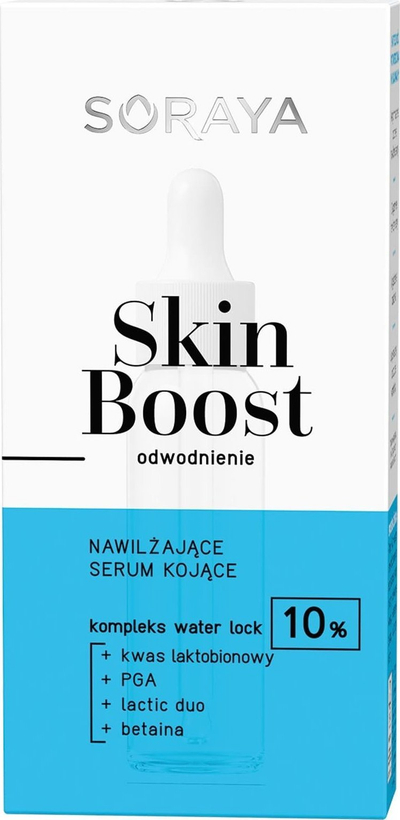 Серум за лице Soraya Skin Boost Soothing and Hydrating, смирувачки, хидратантен, 30ml