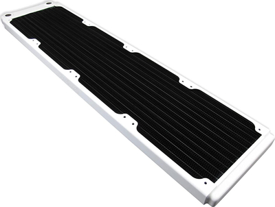 Radiator ftohës uji XSPC Ultrathin TX480, 480mm, për ventilatorë 120mm, i bardhë