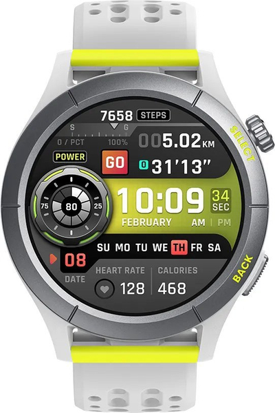 Orë e zgjuar Amazfit Cheetah Round W2294TY1N, ekran AMOLED, GPS, gri
