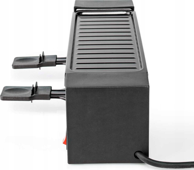 Grill raclette Gourmet Compact, për 2 veta, 400W, veshje jo ngjitëse, i zi
