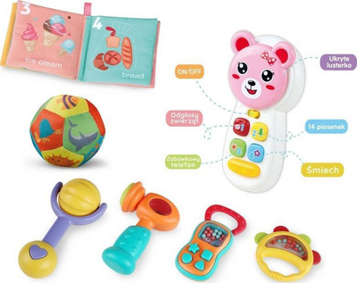 Set lodra për fëmijë Woopie, 7 në 1, shumëngjyrëshe