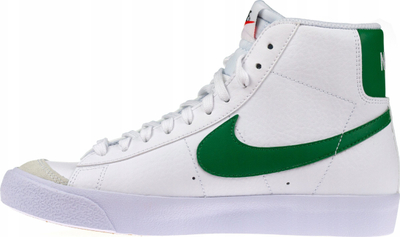 Atlete Nike Blazer Mid 77 GS Jr DA4086-115, lartësi e mesme, për kalamoj, të bardha me jeshile