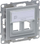 Adapter keystone i dyfishtë Legrand SUNO2 721345, montim në mur, alumin