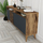Komodë TV Kalune Design Milan, MDF, 180cm, dru dhe e zezë
