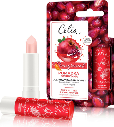 Balsam për buzë Celia Protective, shegë, hidratues, transparent