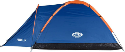 Шатор за кампување NILS Camp NC6010 Hiker, 2 лица, водоотпорен, зелен
