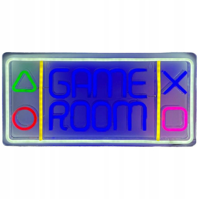Gamepad Beline Neon Light Game Zone, drita LED, me shumë ngjyra