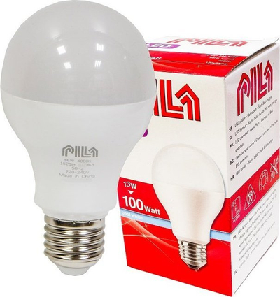 Llampë LED Philips PILA E27 A65, 15W sa një 100W, 4000K, dritë e bardhë e ftohtë