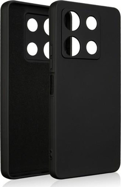 Futrollë silikoni Beline për Infinix Smart 7, me prekje të butë, rri mirë me karikim wireless, e zezë