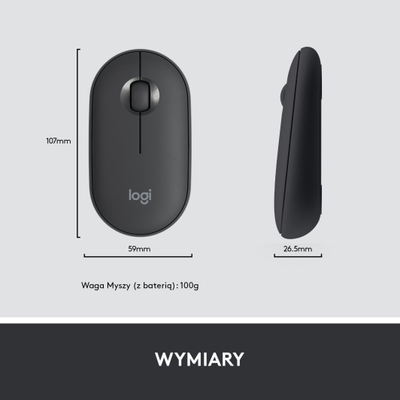 Set tastierë dhe maus Logitech MK470 Slim Wireless me kamera Logitech Brio 100, Full HD 1080p, i zi