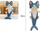 Lodër pelushi Gazelo Mascot Cat Roller Z9944, 80 cm, mace, blu