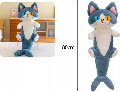 Lodër pelushi Gazelo Mascot Cat Roller Z9944, 80 cm, mace, blu