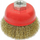 Furçë teli çeliku Silver Brush 125 DOC GW, 125mm, për mulli këndor, e kuqe