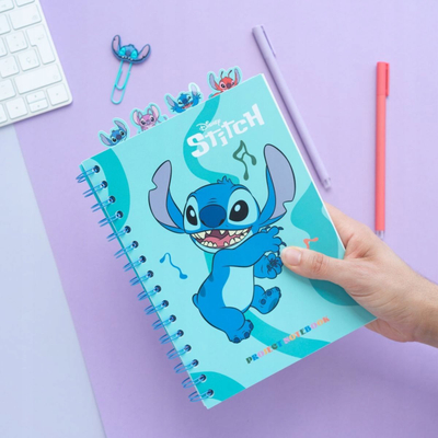 Fletore A5 Grupo Erik Disney Stitch Waves, me pika, kapak mente