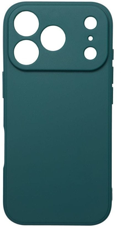 Futrollë telefoni OEM për iPhone 17 Pro, TPU, sipërfaqe mat, jeshile e errët