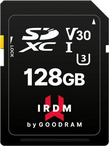 Kartë memorjeje Goodram IRDM, 128GB SDXC UHS I, V30