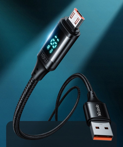 Kabllo USB në Micro USB Mcdodo CA-1070, 3A, 1.2m, e zezë