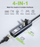 Docking station Techly Idata USB Etgiga3ca, USB C, 3x USB 3.2, Ethernet Gigabit, argjendt dhe e zezë