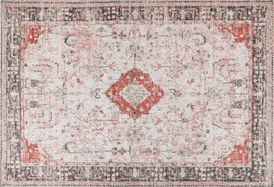 Tapet pambuku ATTERA, 160 x 230 cm, vintage, i kuq dhe bezhë
