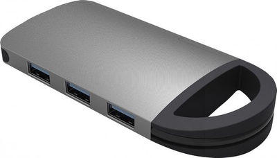 Докинг станица за тестирање Umax U-Connect H7 UB307, USB C, HDMI 4K, сива
