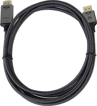 Кабел PremiumCord DisplayPort во HDMI 2.1, 8K 60Hz, 2m, црн
