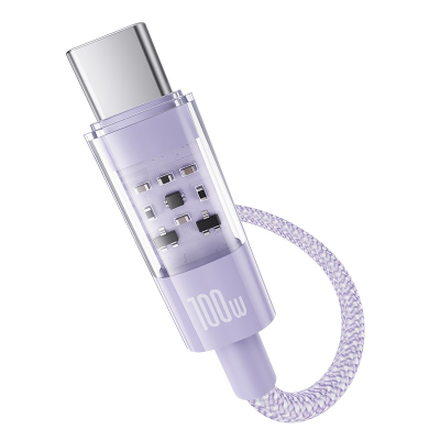 Kabllo USB C Baseus Gem, 100W, 2m, vjollcë Nebula